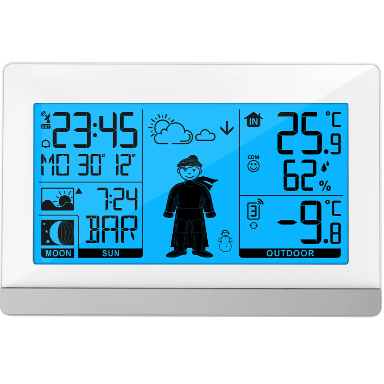 WS9612 moderne Wetterstation, weiß