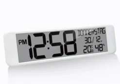 WS8120 - XXL Funkwanduhr digital, Temperatur- und Luftfeuchteanzeige, 44 cm
