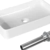 60x35cm Waschbecken mit Pop-up-Ablauf