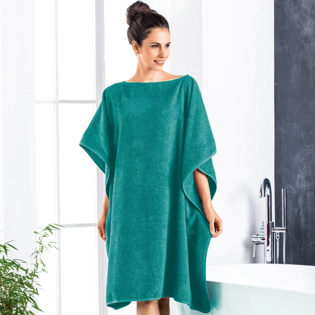 XL-Badetuch-Poncho 2 in 1