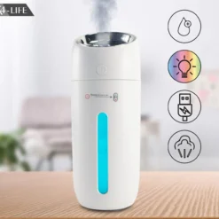 X4-LIFE Mini Luftbefeuchter RGB LED Licht mit Akku