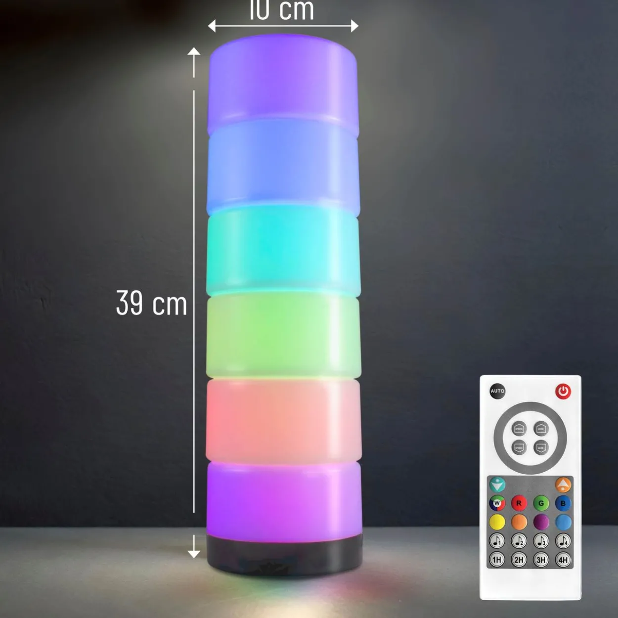 X4-LIFE RGBIC LED-Dekoleuchte aus 6 magnetischen Elementen