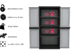 XL Jumbo Schrank mit 3 Böden