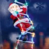 XL-LED-Weihnachtsmann - Kletternd