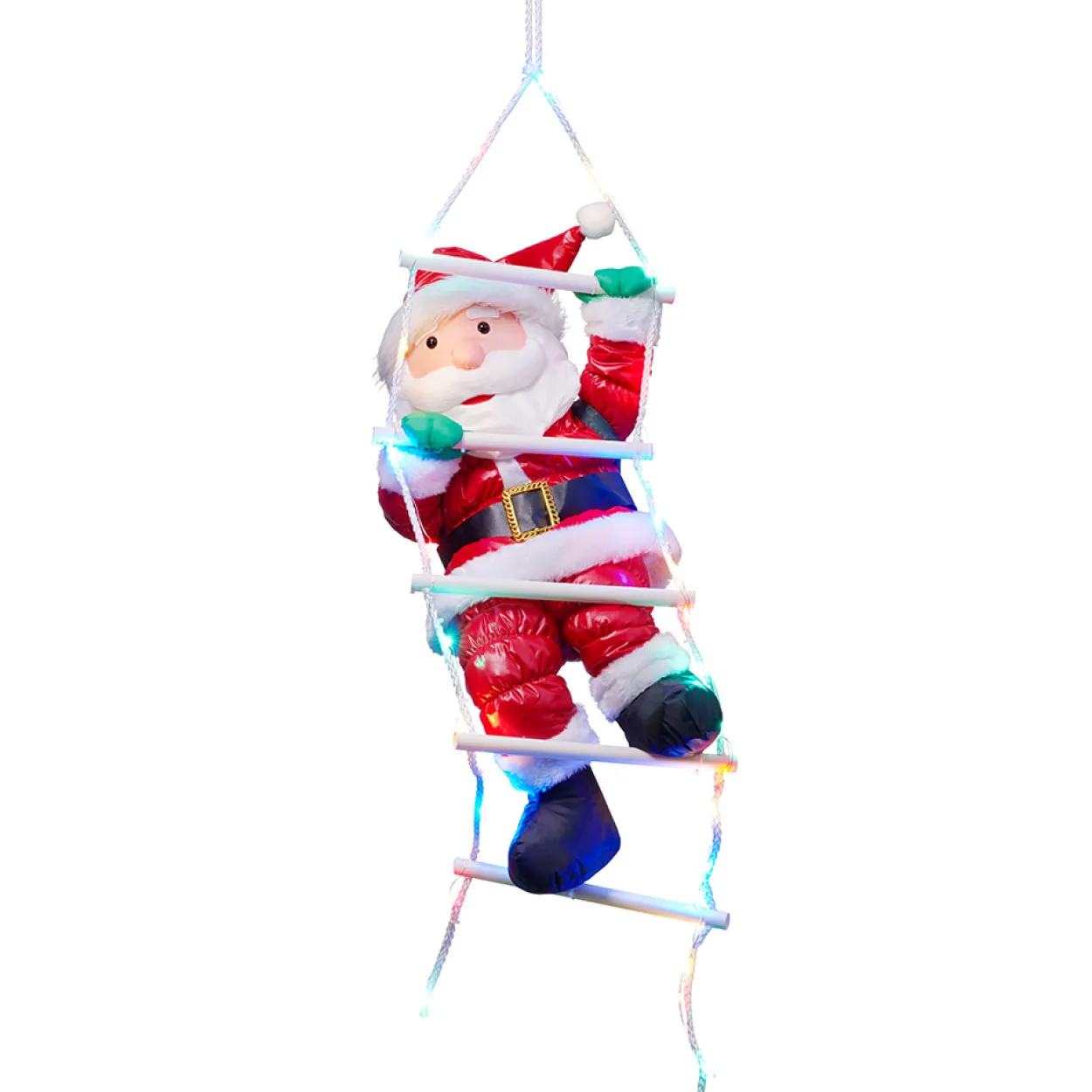 XL-LED-Weihnachtsmann - Kletternd