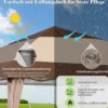 4x4m Faltpavillon, Pop Up Pavillon mit Rollen