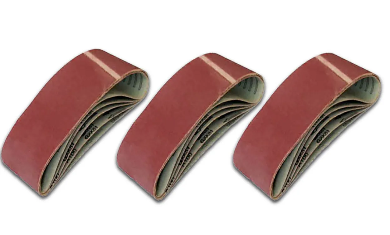 10x Schleifbänder Schleifband 75x457 mm Gewebebänder Korn 80