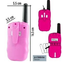X4-TECH Walkie Talkie 2er Set pink