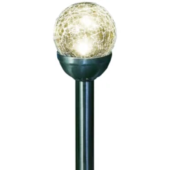 XXL-LED-Solarkugeln 4er-Set "Crashglas"