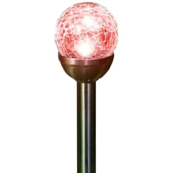 XXL-LED-Solarkugeln 4er-Set "Crashglas"