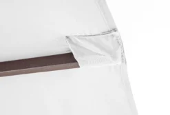 XXL-Oval-Sonnenschirm aus Polyester, ca. 4,6 x 2,7 m - Grau