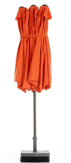 XXL-Oval-Sonnenschirm aus Polyester, ca. 4,6 x 2,7 m- Terra