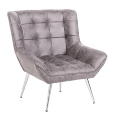 XXL Sessel Ohrensessel HWP65-GRA grau