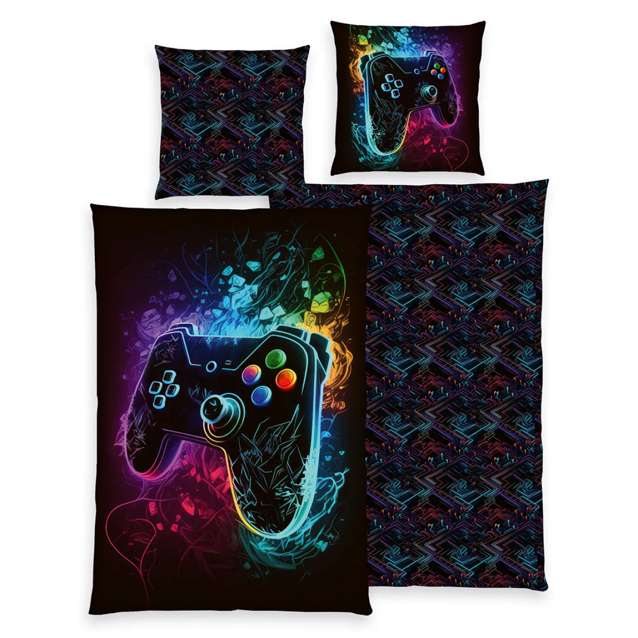 YC Gaming Bettwäsche 80x80 + 135x200 cm