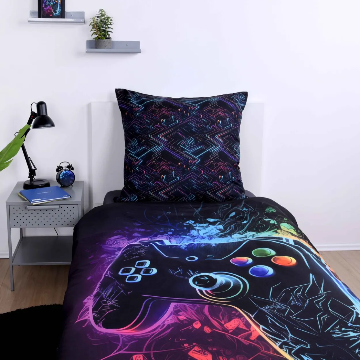 YC Gaming Bettwäsche 80x80 + 135x200 cm