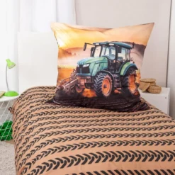 YC Traktor Bettwäsche Größe 80x80 + 135x200 cm