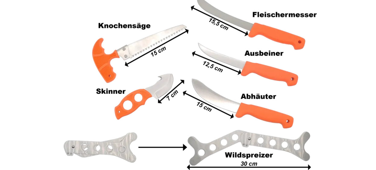 Zerwirkmesserset 7 tlg.