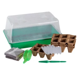 Zimmergewächshaus - Komplett-Set aus PAK-freien Kunststoff, ca. 38 x 24 x 19 cm - Grün
