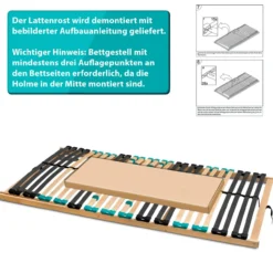 7-Zonen Lattenrost DRÖMSON starr 80 x 200 cm