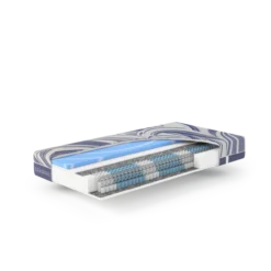 7-Zonen Taschenfederkernmatratze mit int. Gelschaum-Topper Ocean Clean TFK / 90x200 / H4