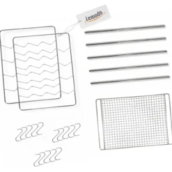Zubehör-Set für Räucherofen mit Fischkörben und Räuchergitter
