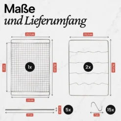 Zubehör-Set für Räucherofen mit Fischkörben und Räuchergitter