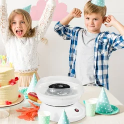 Zuckerwattemaschine Zuckerwattegerät Zuckerwatte Maschine (Modell 1/Weiß)