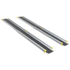 Zwei Stufen Teleskop Auffahrrampe 2 er Set 152 x 19 cm, 270KG belastbar